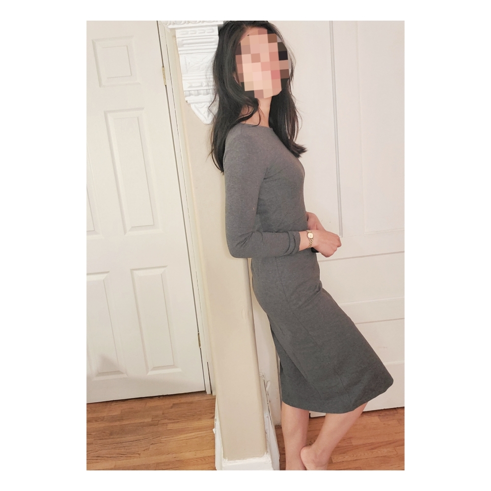 J.Crew 100% Cotton Knit Midi Sheath Dress